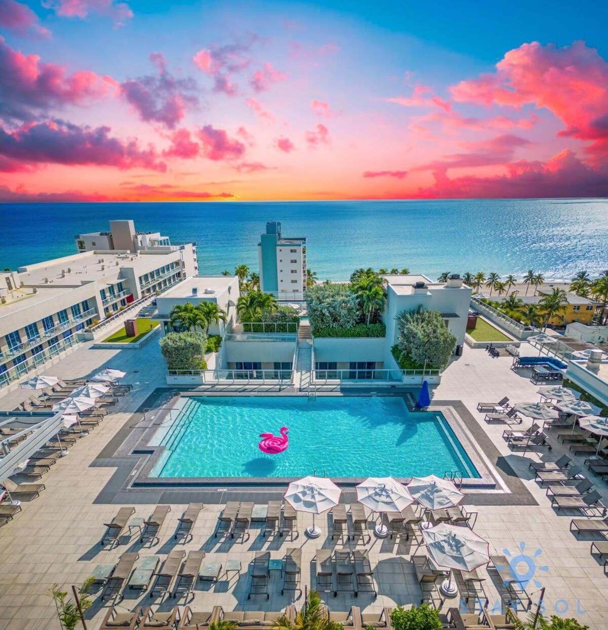Hollywood Beach Broad - Walk - Amazing Pool - Hot Tub Bagian luar foto
