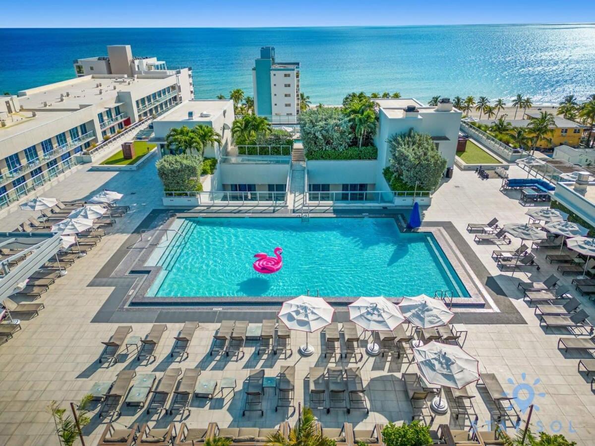 Hollywood Beach Broad - Walk - Amazing Pool - Hot Tub Bagian luar foto